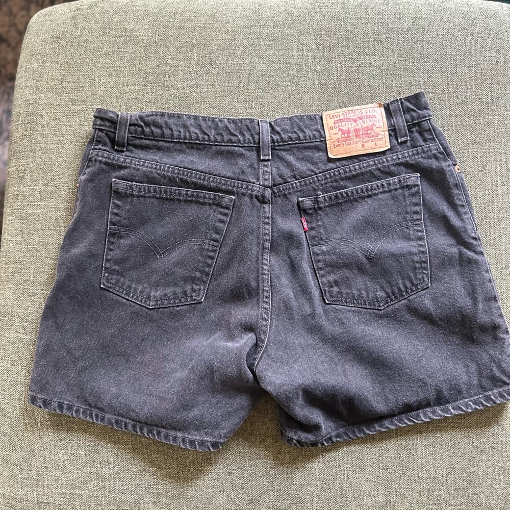 Levi's Women's Black Denim Shorts